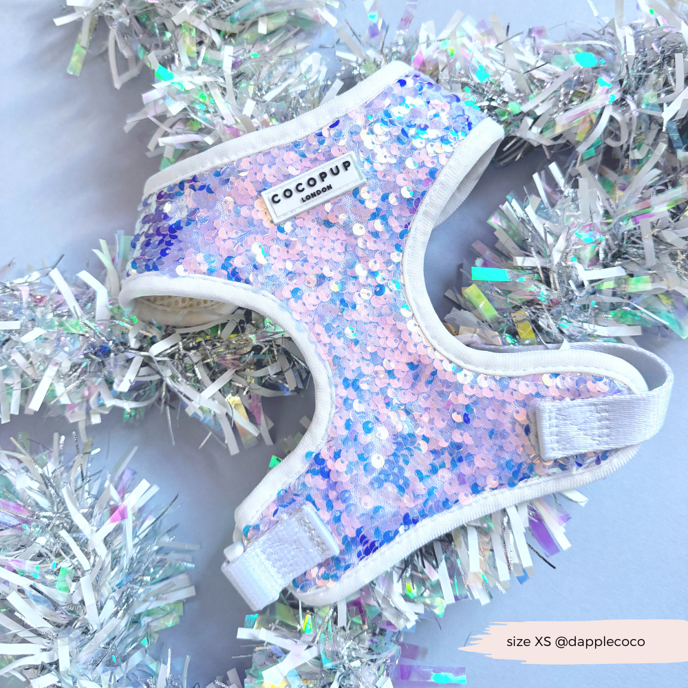 Cocopup London - LUXE Party Holographic Sequin HARNESS