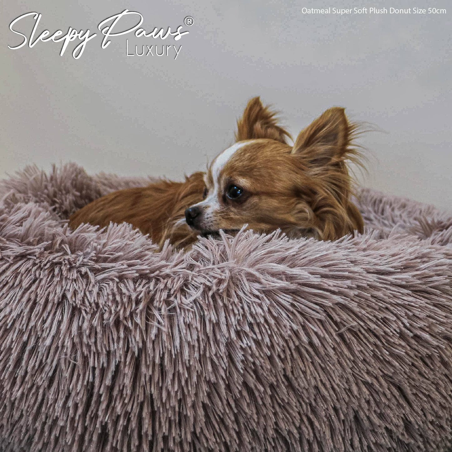 Ancol Pet Products Ltd - Super Soft Plush Donut Dog Bed Oatmeal