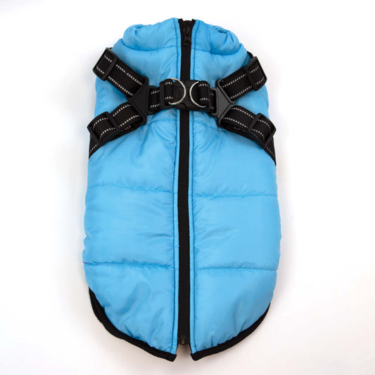 Victory Pet Products  - Harness Dog Jacket - Light Blue