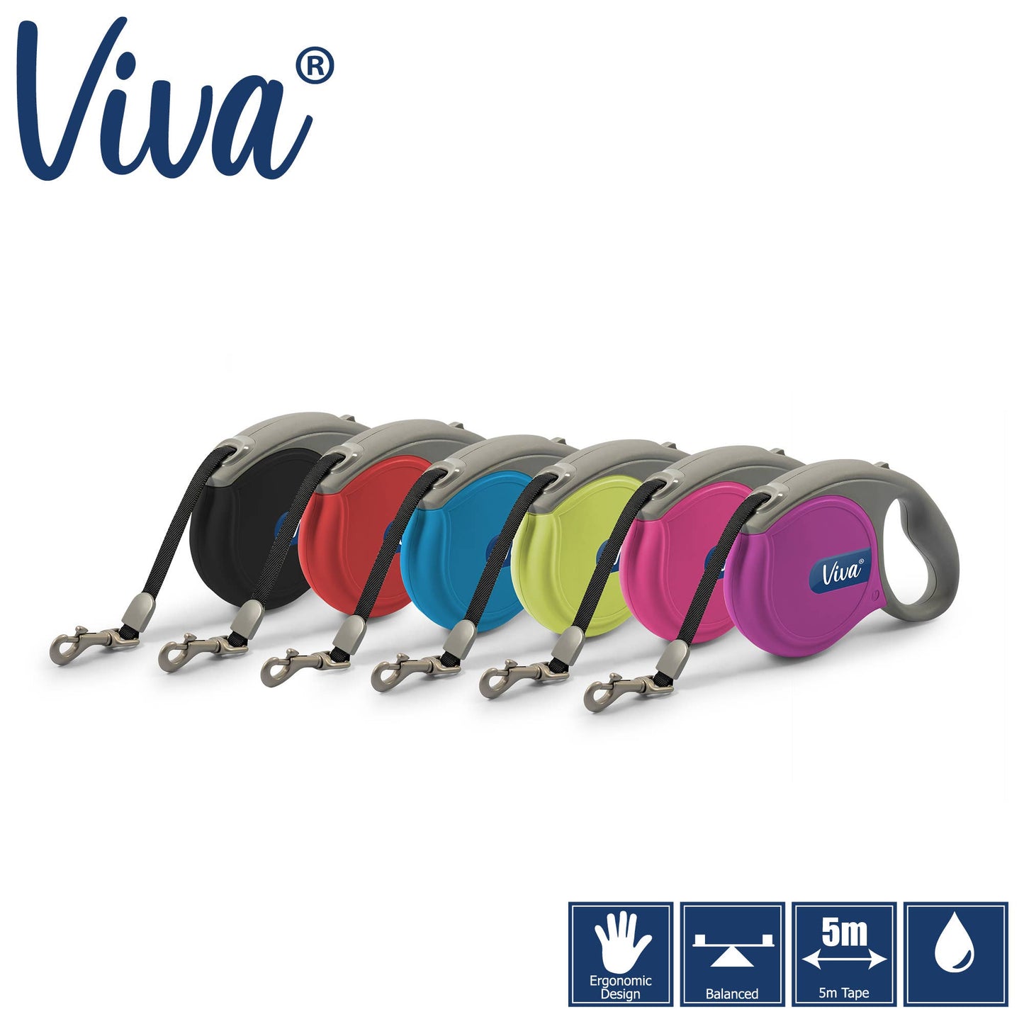 Ancol Pet Products Ltd - Viva Retractable Lead SMALL