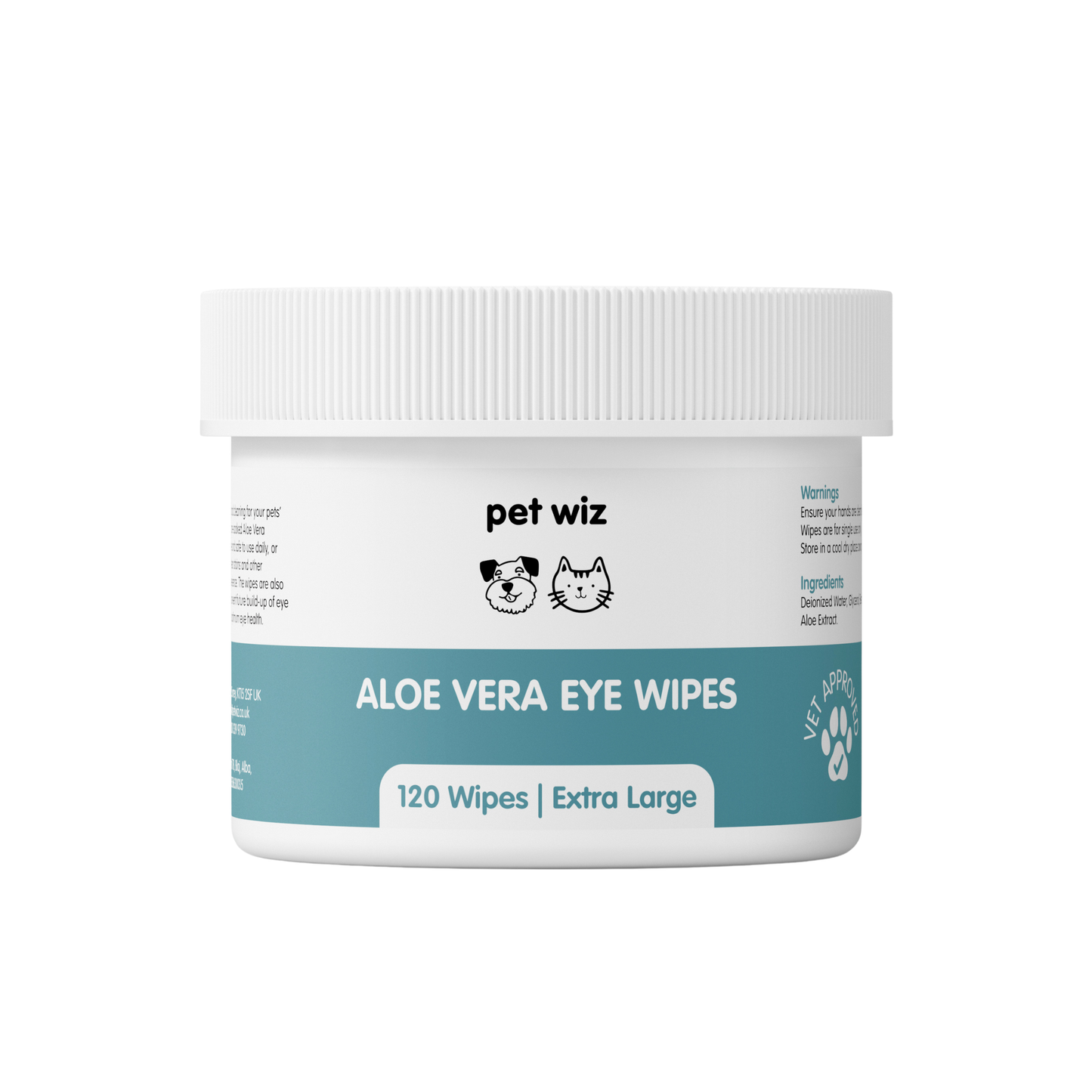 Pet Wiz - Aloe Vera Eye Wipes