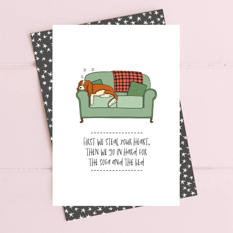 Dandelion Stationery - First We Steal Your Heart - Greetings Card