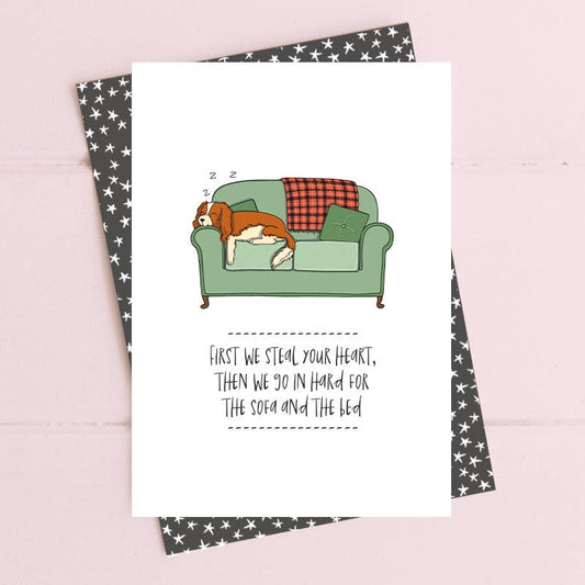 Dandelion Stationery - First We Steal Your Heart - Greetings Card