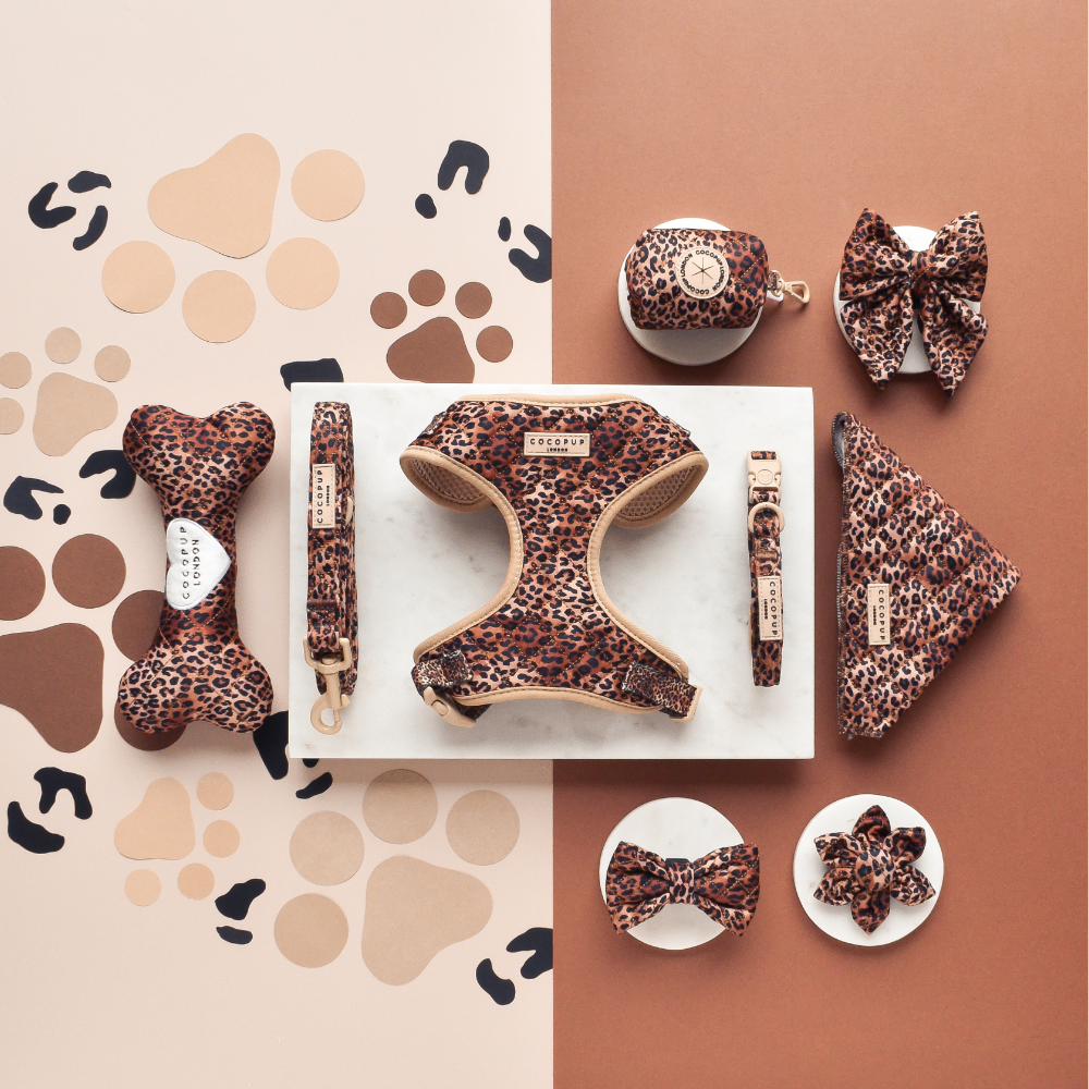 Cocopup London - Quilted Leopard Pup Poop Bag Holder