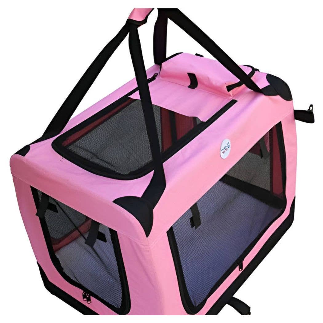 HugglePets - HugglePets Fabric Crate Foldable Pet Carrier