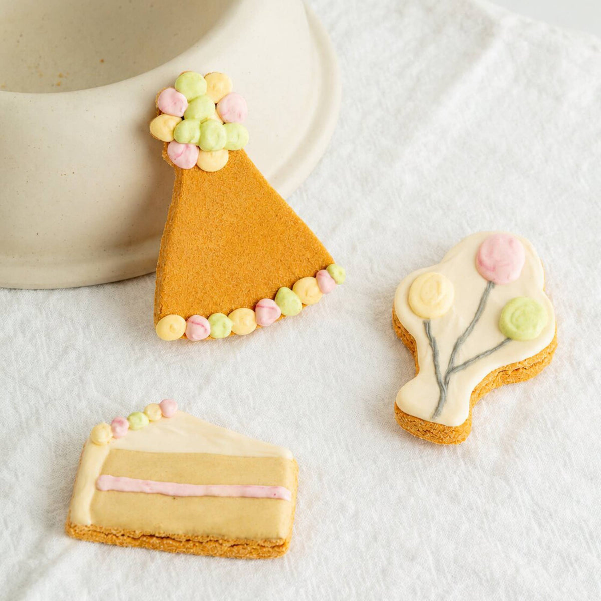 Fluff & Crumble - Celebration Iced Dog Biscuit Trio