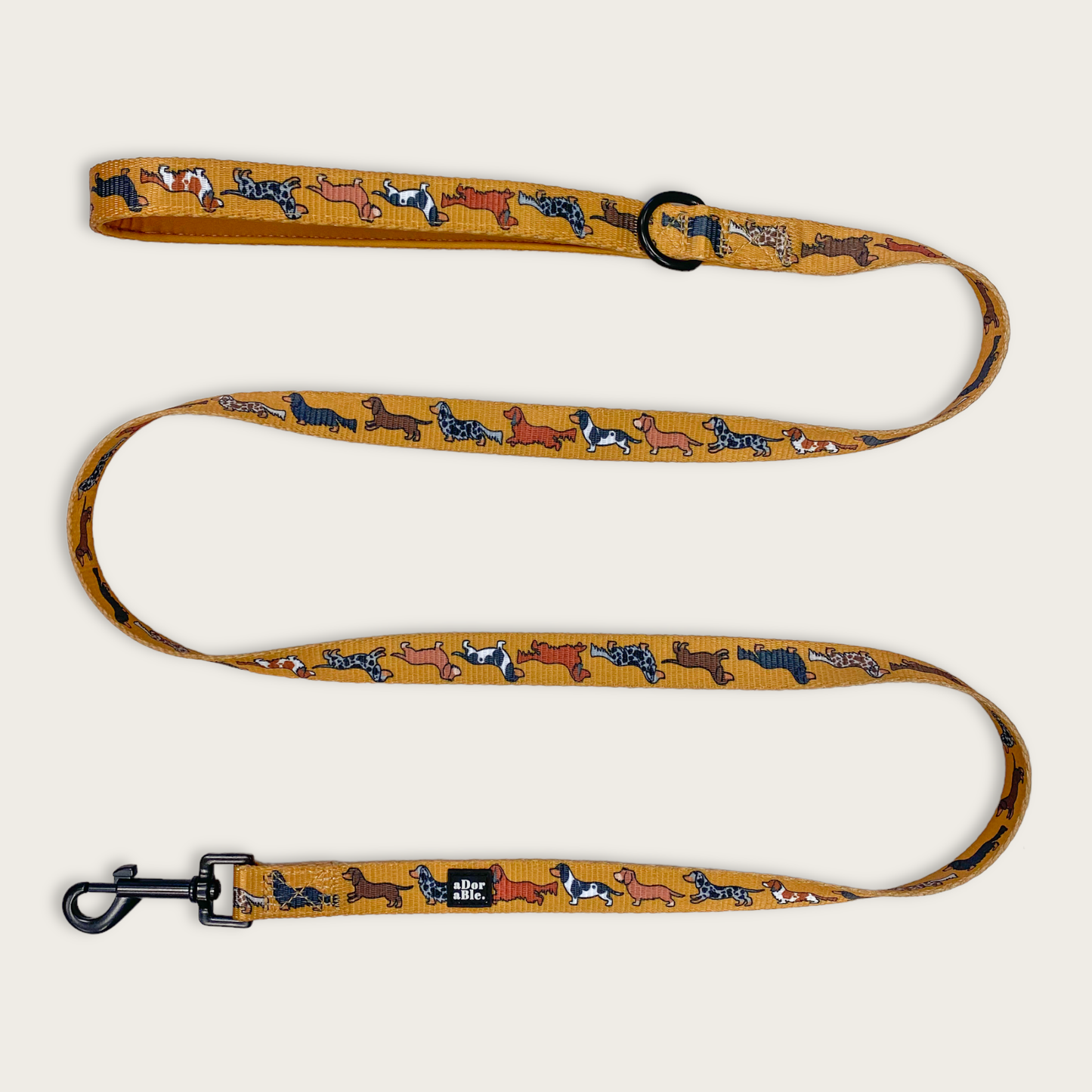 The aDoraBle Pooch Company - Dog Lead - Dashing Dachshunds