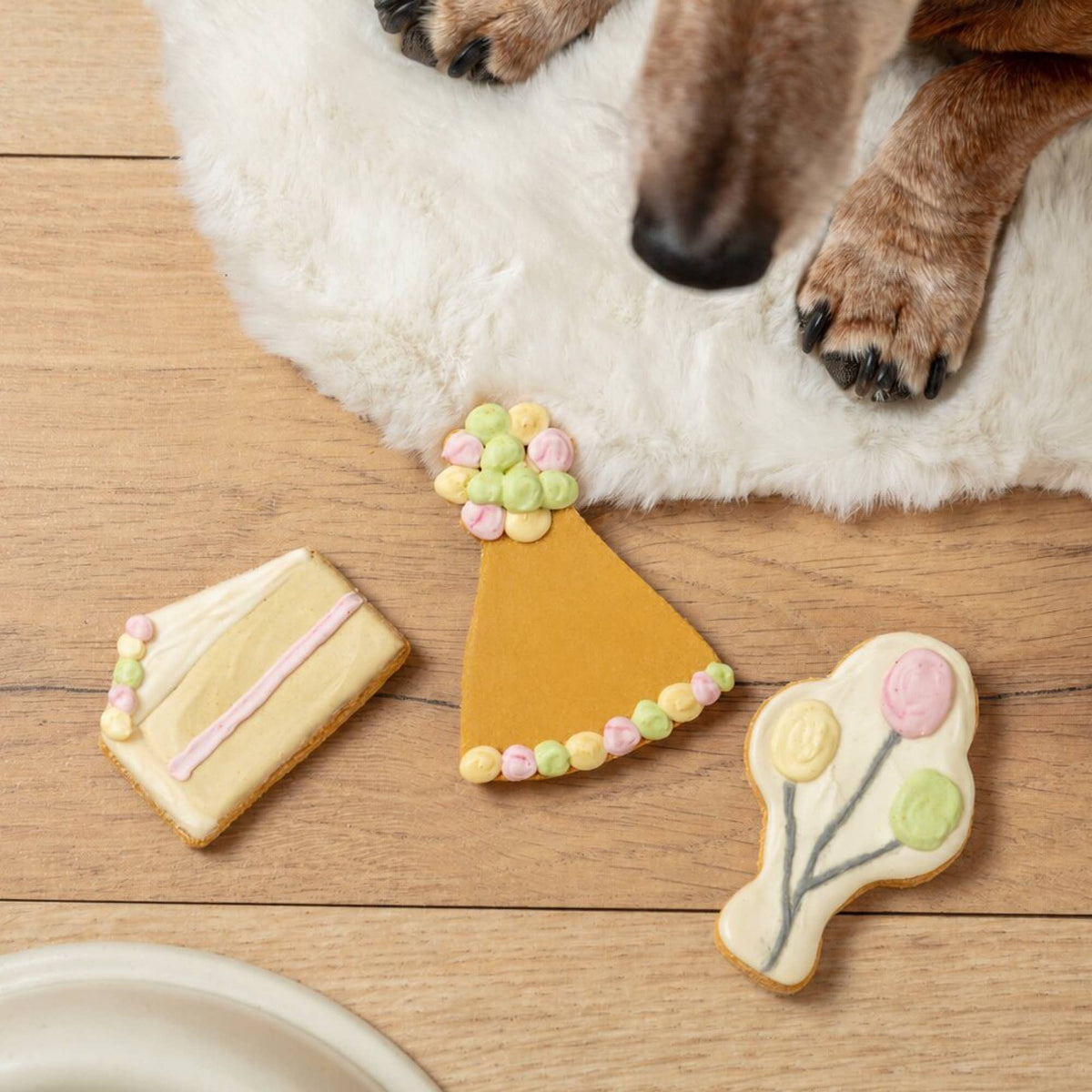 Fluff & Crumble - Celebration Iced Dog Biscuit Trio