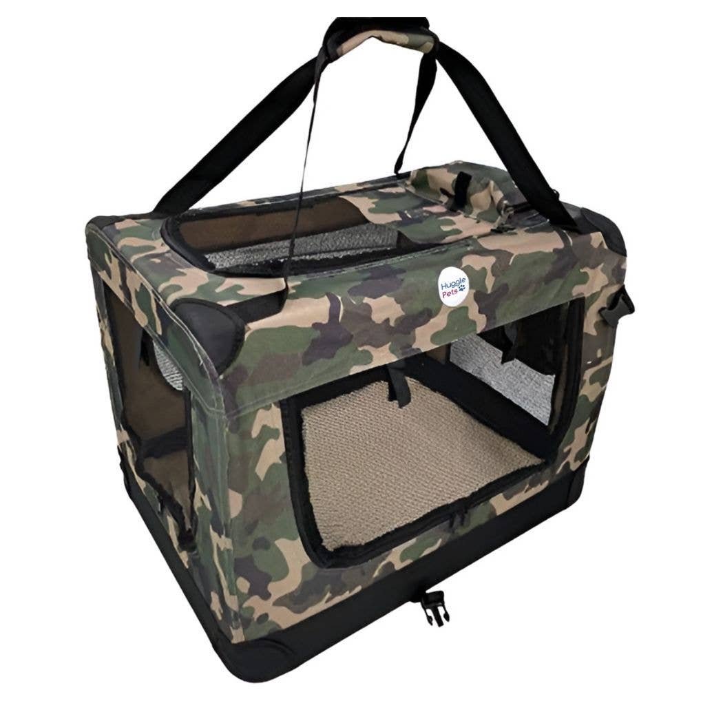HugglePets - HugglePets Fabric Crate Foldable Pet Carrier