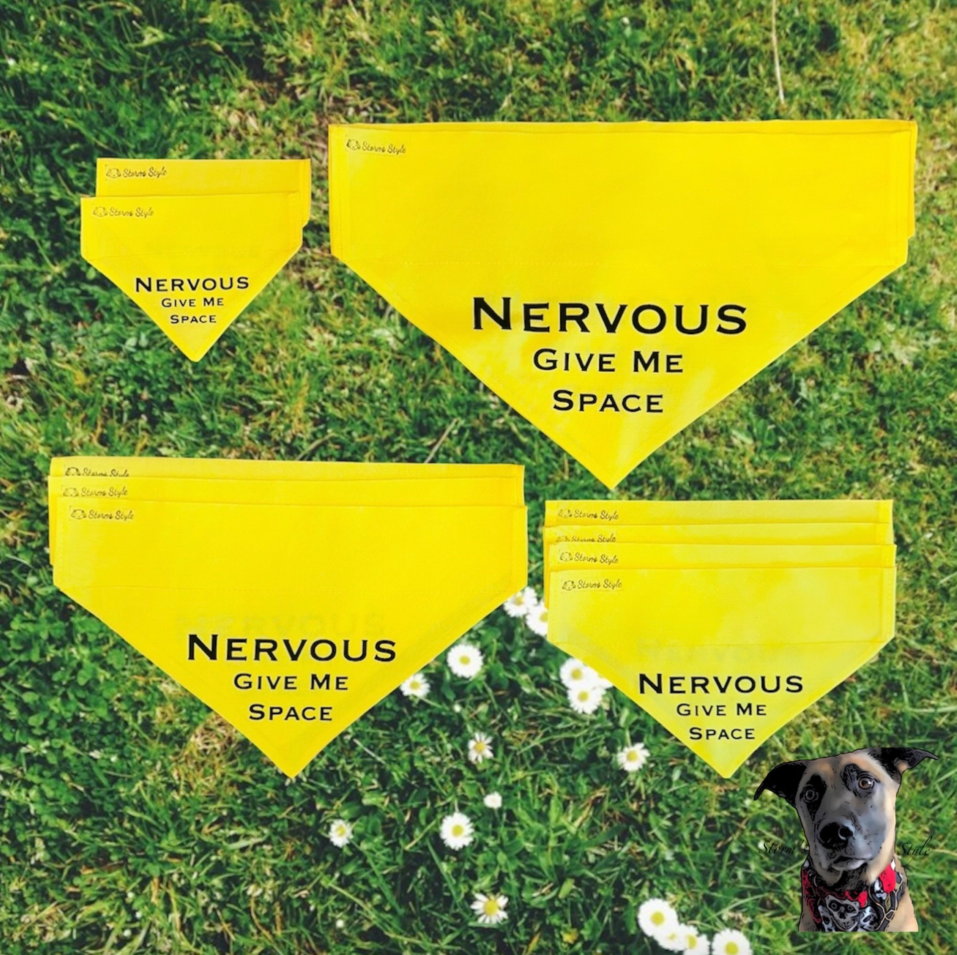 Storms Style - Nervous Pet Bandanas - Dog Cat