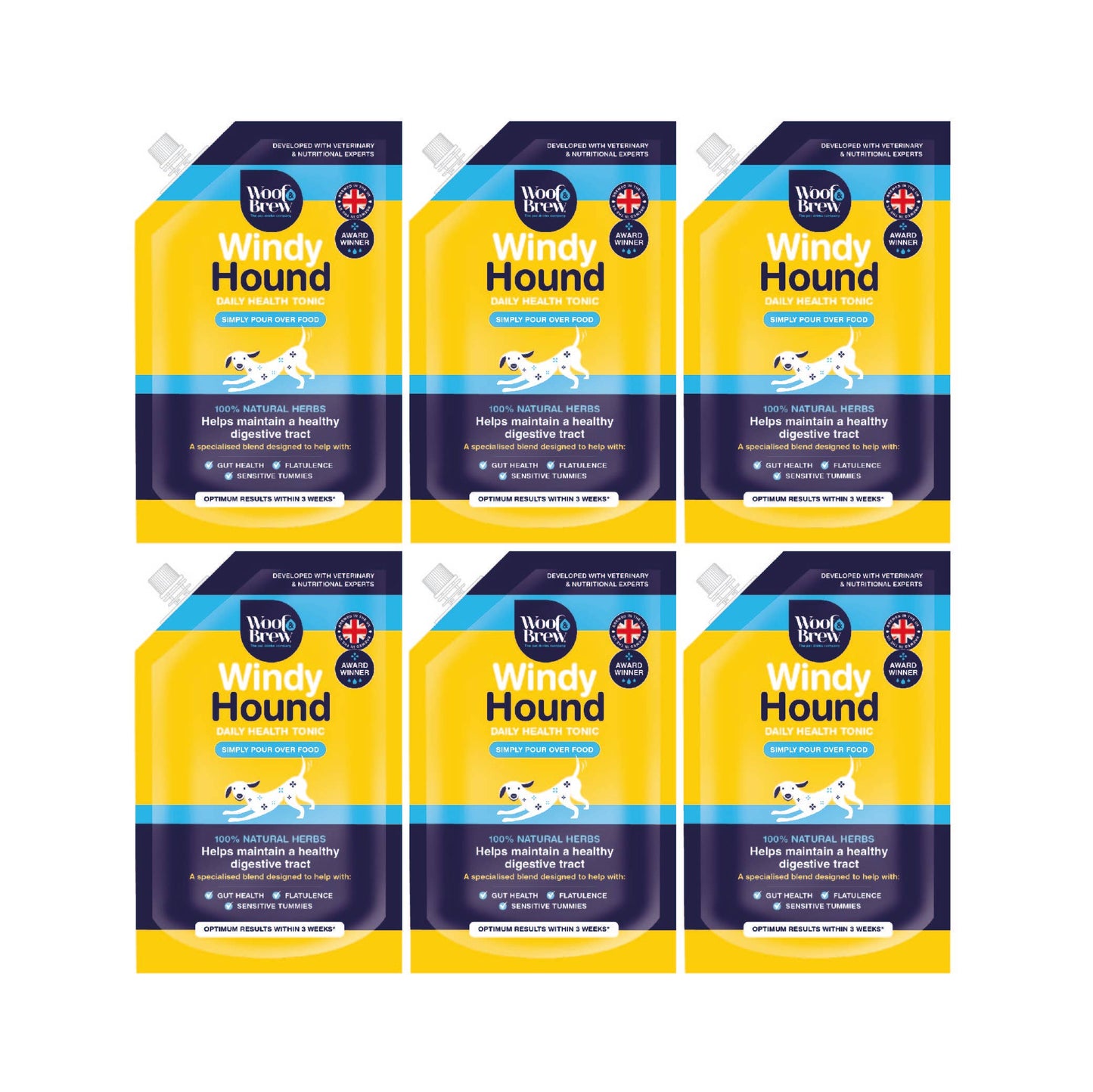 WOOF&BREW LTD -  Windy Hound for Dog Digestive Health & Sensitive Tummies