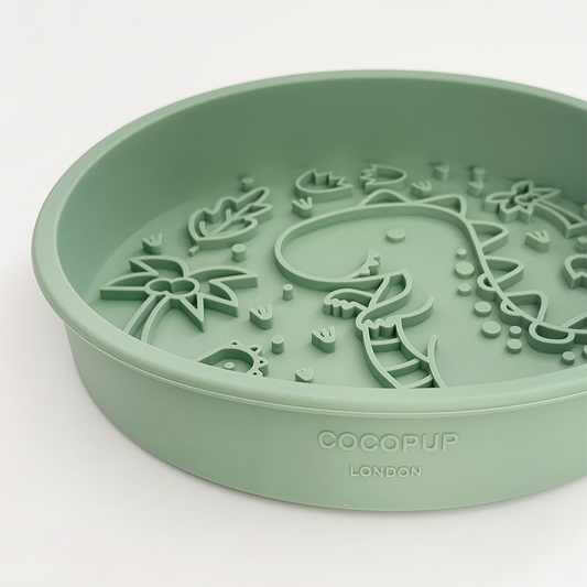 Cocopup London - Silicone Slow Feed Dog Bowl - Dinopaws