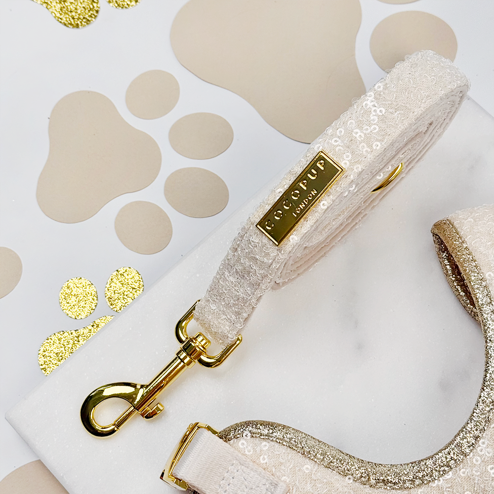 Cocopup London - Sparkle Season Gold Lead