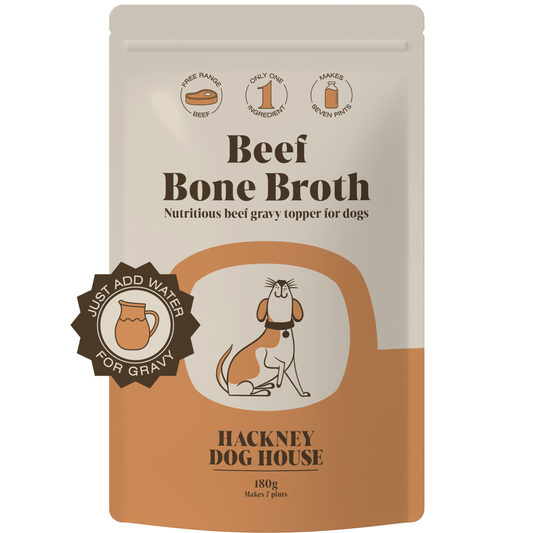 Hackney Dog House - Beef Bone Broth for Dogs | Dog Gravy Food Topper