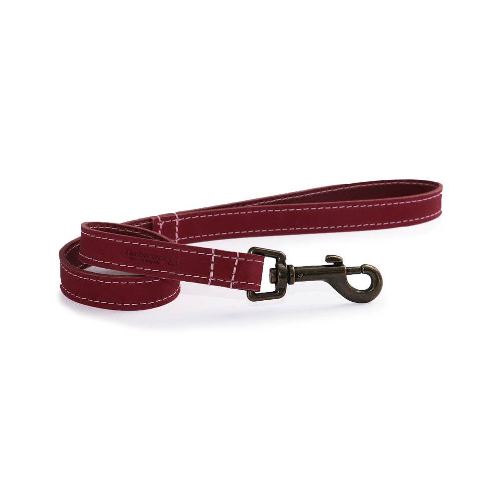 Ancol Pet Products Ltd - Timberwolf Leather Lead - various colours- 1m x 19mm