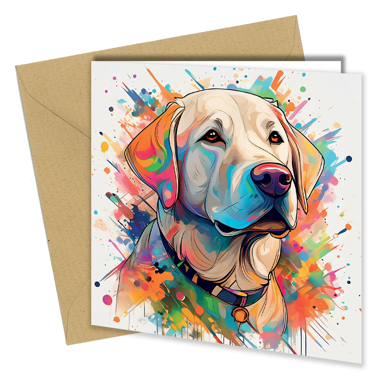 Dog/Puppy Splash of Watercolor / Watercolour, Birthday