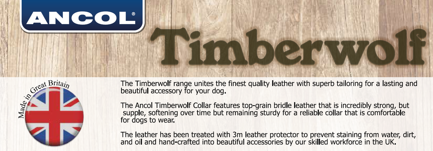 Ancol Pet Products Ltd - Timberwolf Leather Collar Sable