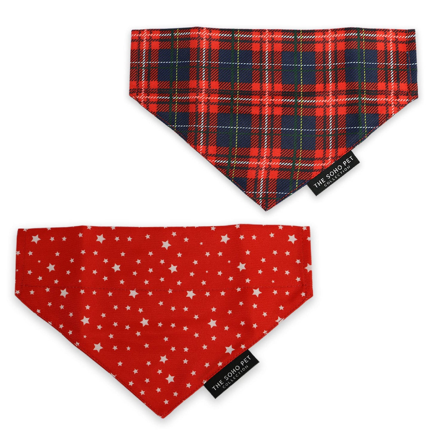 Ancol Pet Products Ltd - Soho Collection Patterned Bandana- Tartan/ Star