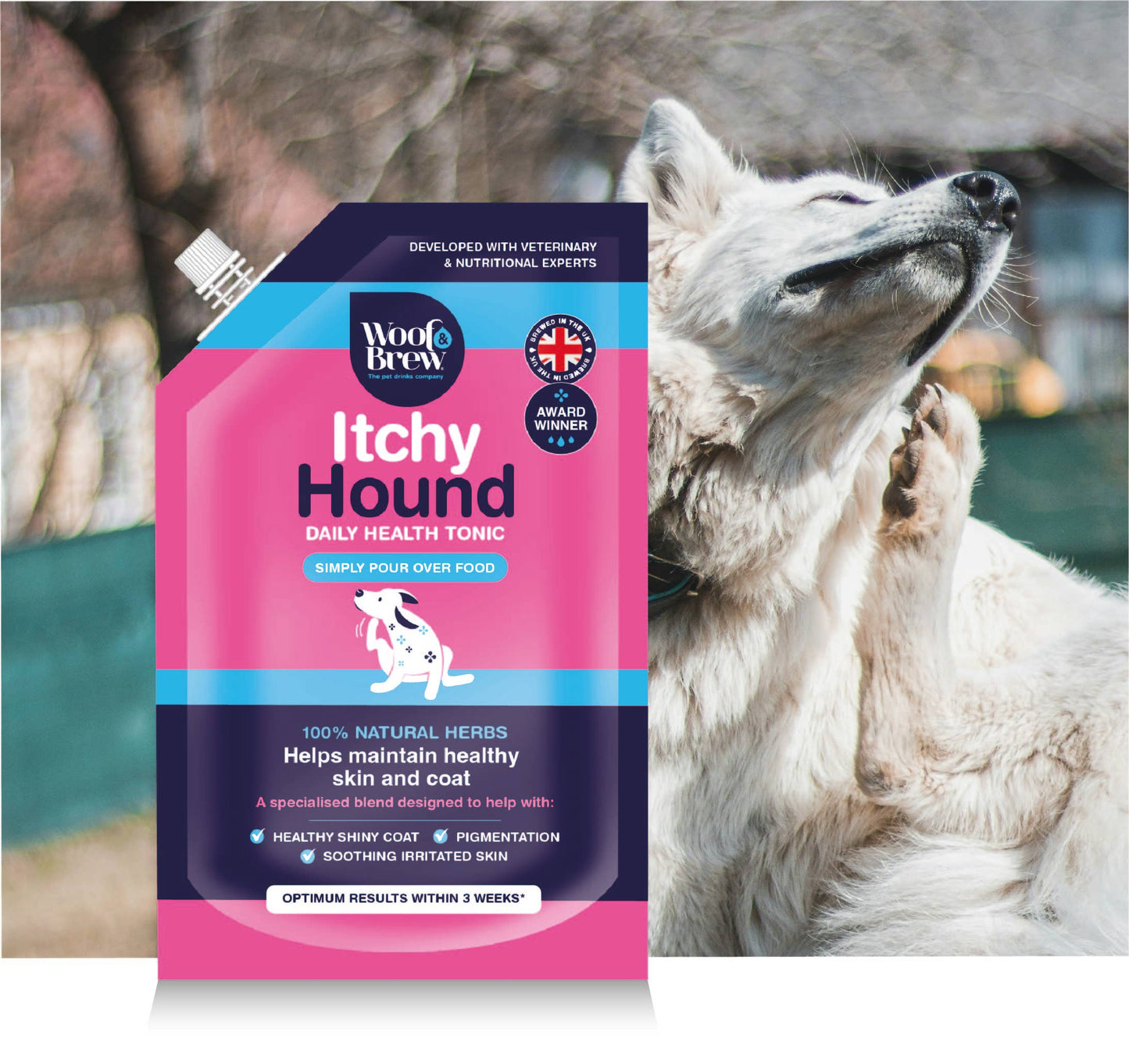 WOOF&BREW LTD - Itchy Hound for a Healthy Dog Skin & Coat