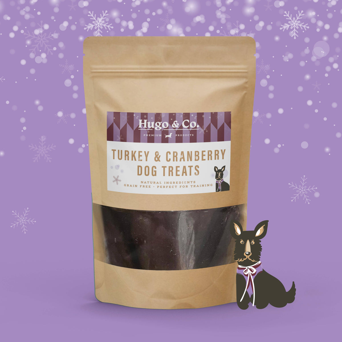 Hugo & Co Dog Treats - Christmas Turkey & Cranberry Dog Treats
