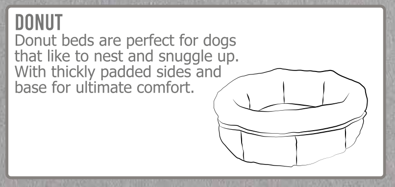 Ancol Pet Products Ltd - Super Soft Plush Donut Dog Bed Pink