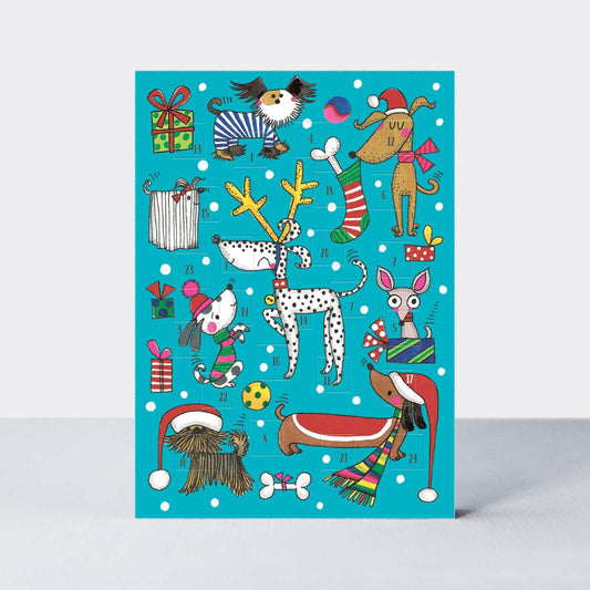 Rachel Ellen Designs - Advent Calendar Card - Christmas Dogs