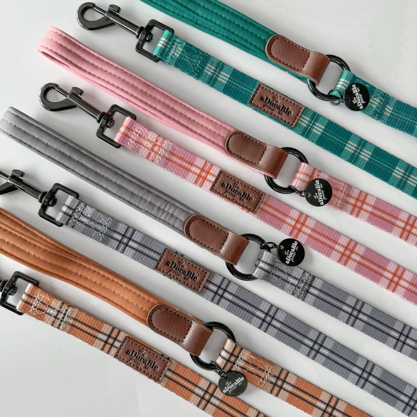 The aDoraBle Pooch Company - Heritage Dog Lead - Butterscotch Biscuit