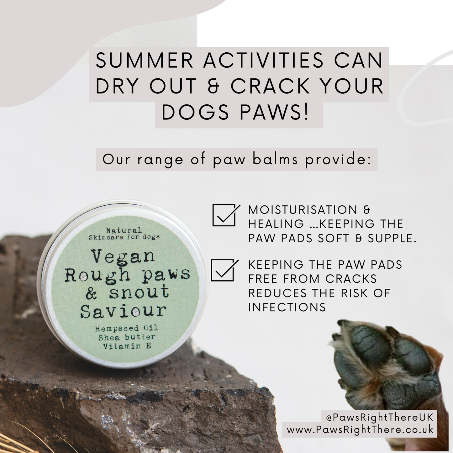 Paw & Nose Balm  | VEGAN | 100% NATURAL | PLASTIC FREE | ECO