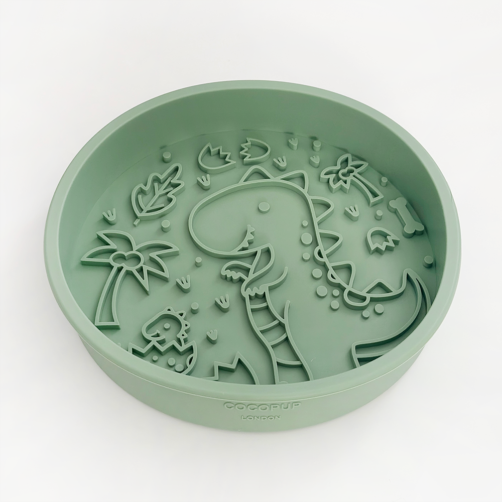 Cocopup London - Silicone Slow Feed Dog Bowl - Dinopaws