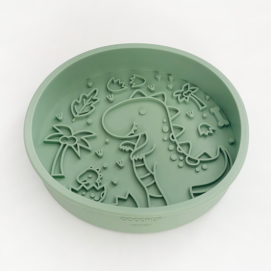Cocopup London - Silicone Slow Feed Dog Bowl - Dinopaws