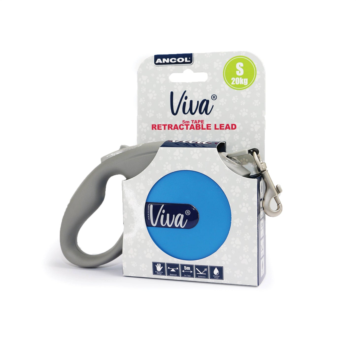 Ancol Pet Products Ltd - Viva Retractable Lead SMALL