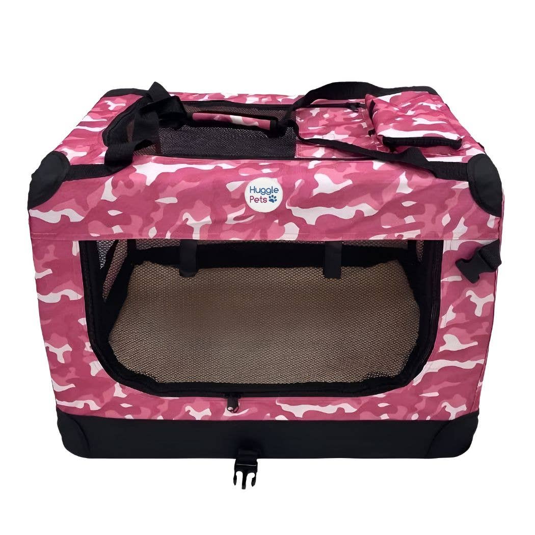 HugglePets - HugglePets Fabric Crate Foldable Pet Carrier