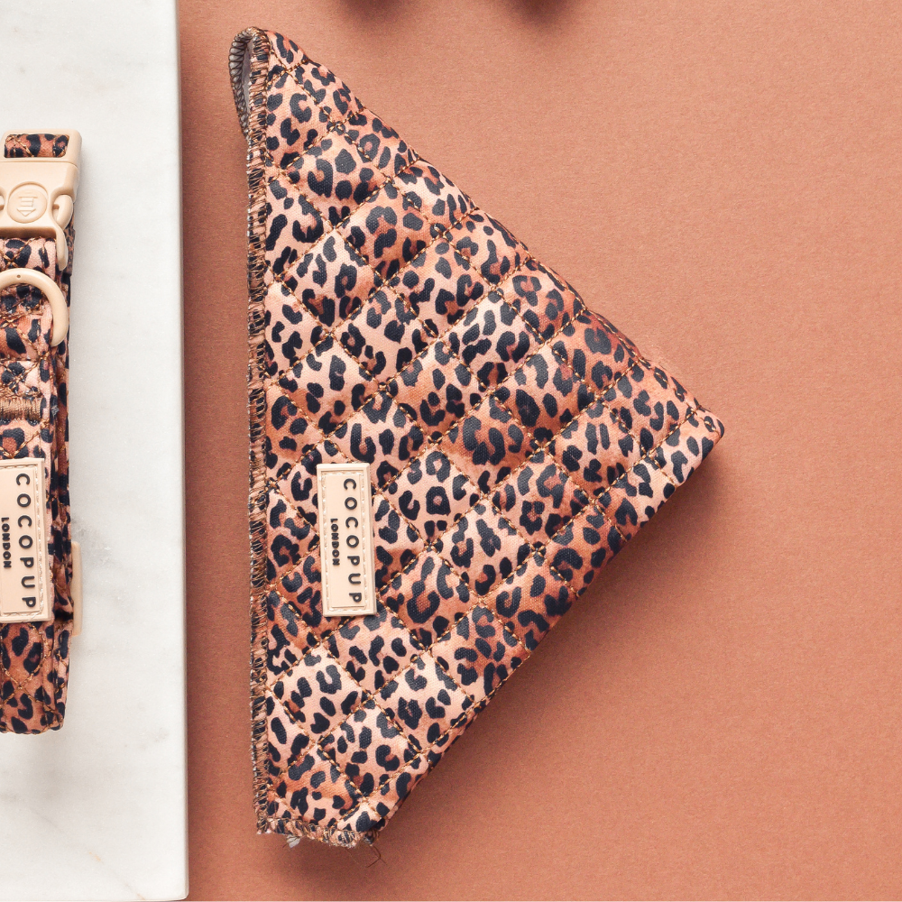 Cocopup London - Quilted Leopard Pup Bandana