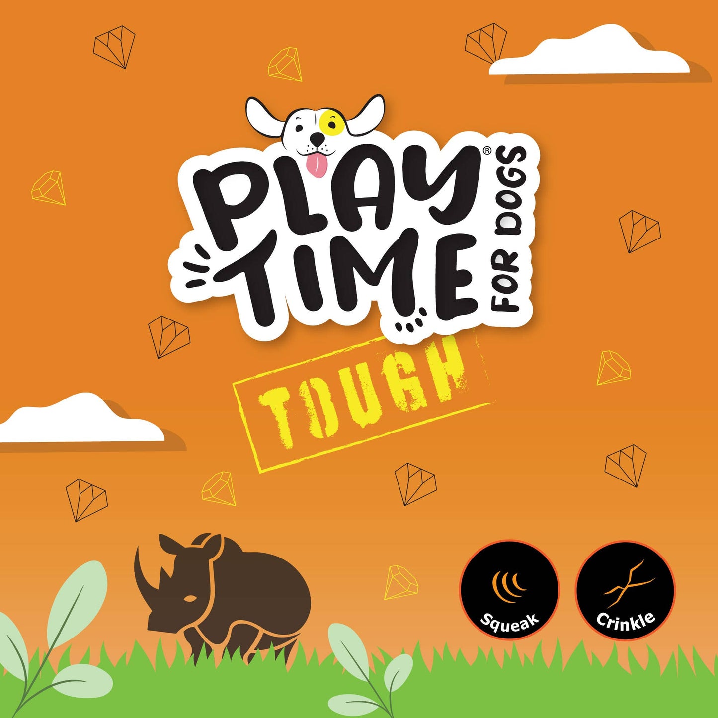 Ancol Pet Products Ltd - Playtime For Dogs Tough Durable Canvas  Super Snake