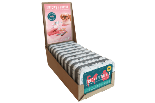 10 Tricks & Trivia Card Games in Display Unit | Dog Gifts
