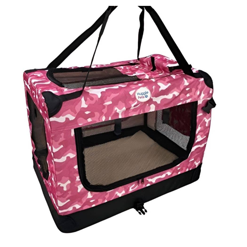 HugglePets - HugglePets Fabric Crate Foldable Pet Carrier