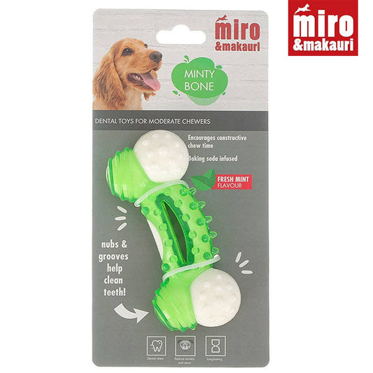 Miro & Makauri - Dog Dental Toys- 'Minty Bone'