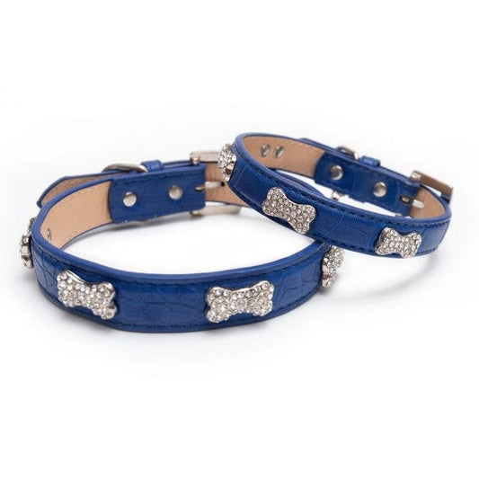 PetLondon - Bling Crystal Dog Collar Colbalt