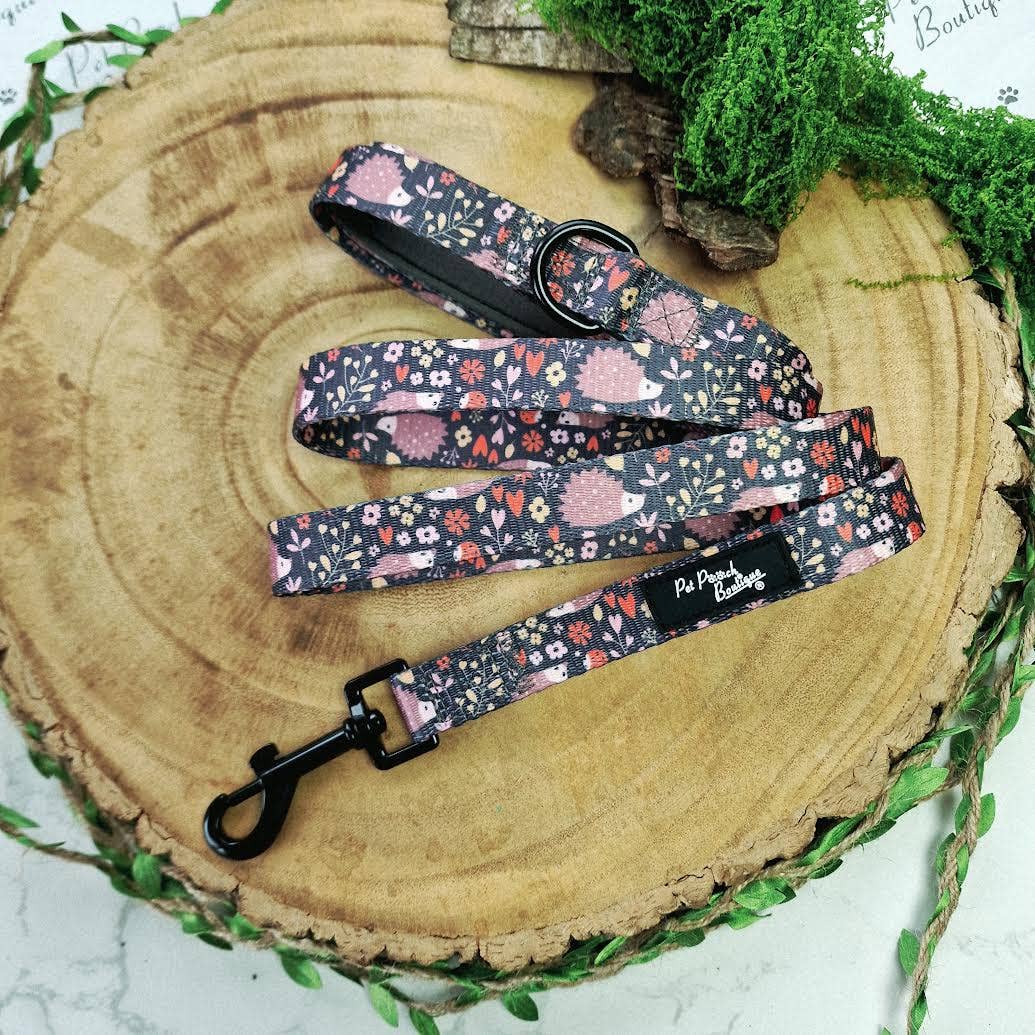 Pet Pooch Boutique - Woodland Hedgehog Dog Lead (autumn/animals)