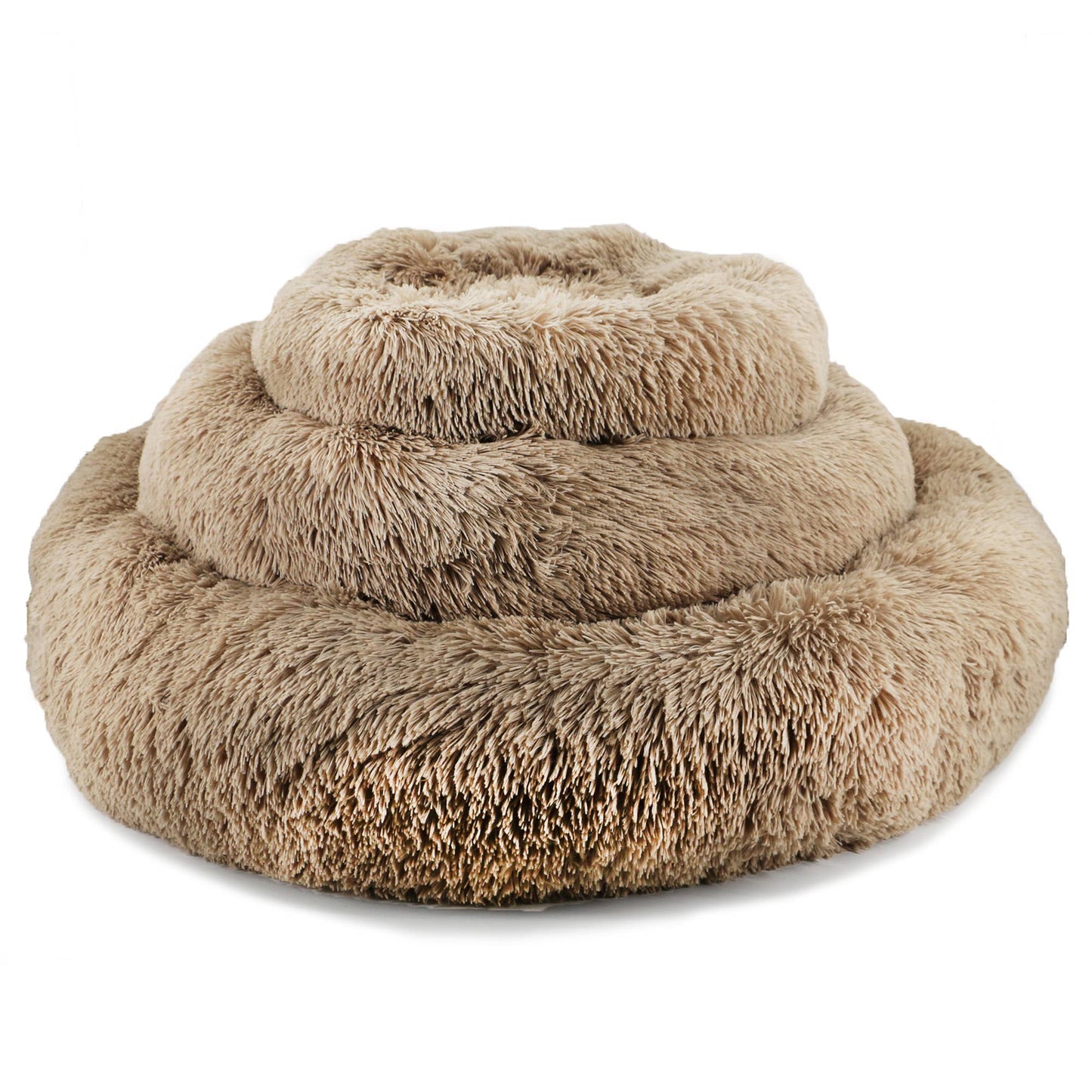 Ancol Pet Products Ltd - Super Soft Plush Donut Dog Bed Oatmeal