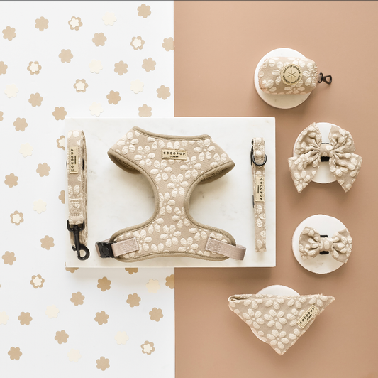 Cocopup London - LUXE Lead - Mocha Flower