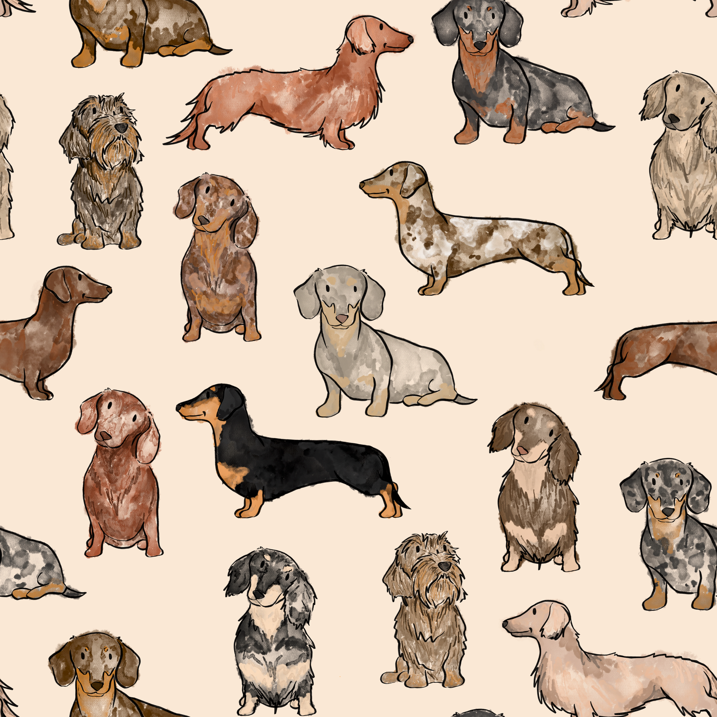 The Paw Print Boutique - The Dachshund Travel Mat