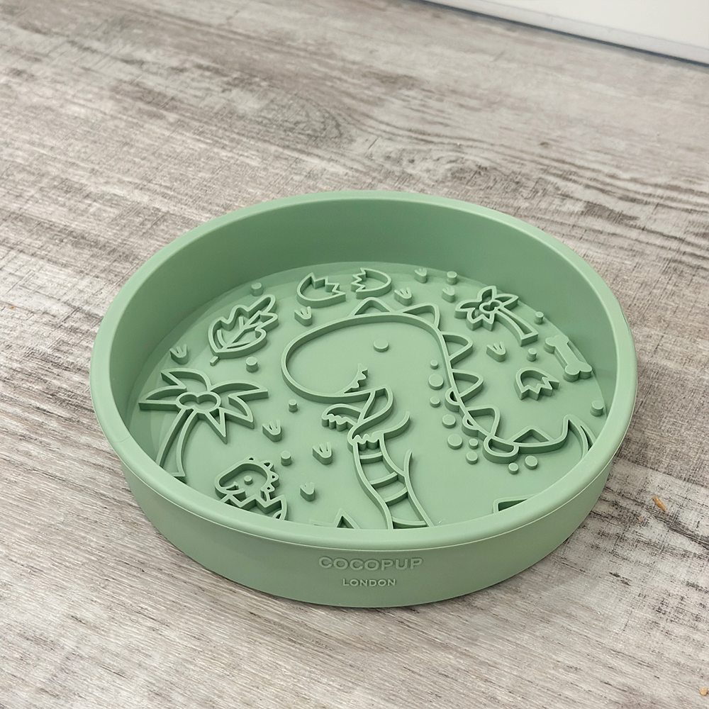 Cocopup London - Silicone Slow Feed Dog Bowl - Dinopaws