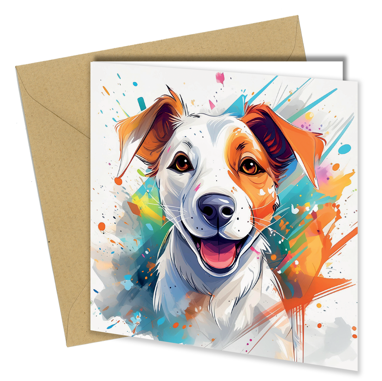 Dog/Puppy Splash of Watercolor / Watercolour, Birthday