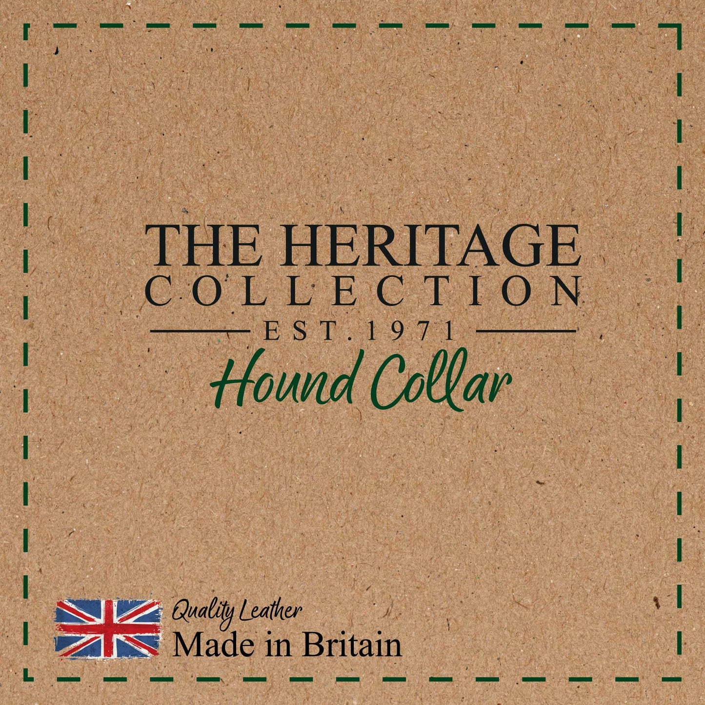 Ancol Pet Products Ltd - Heritage Collection Leather Hound Collar Black