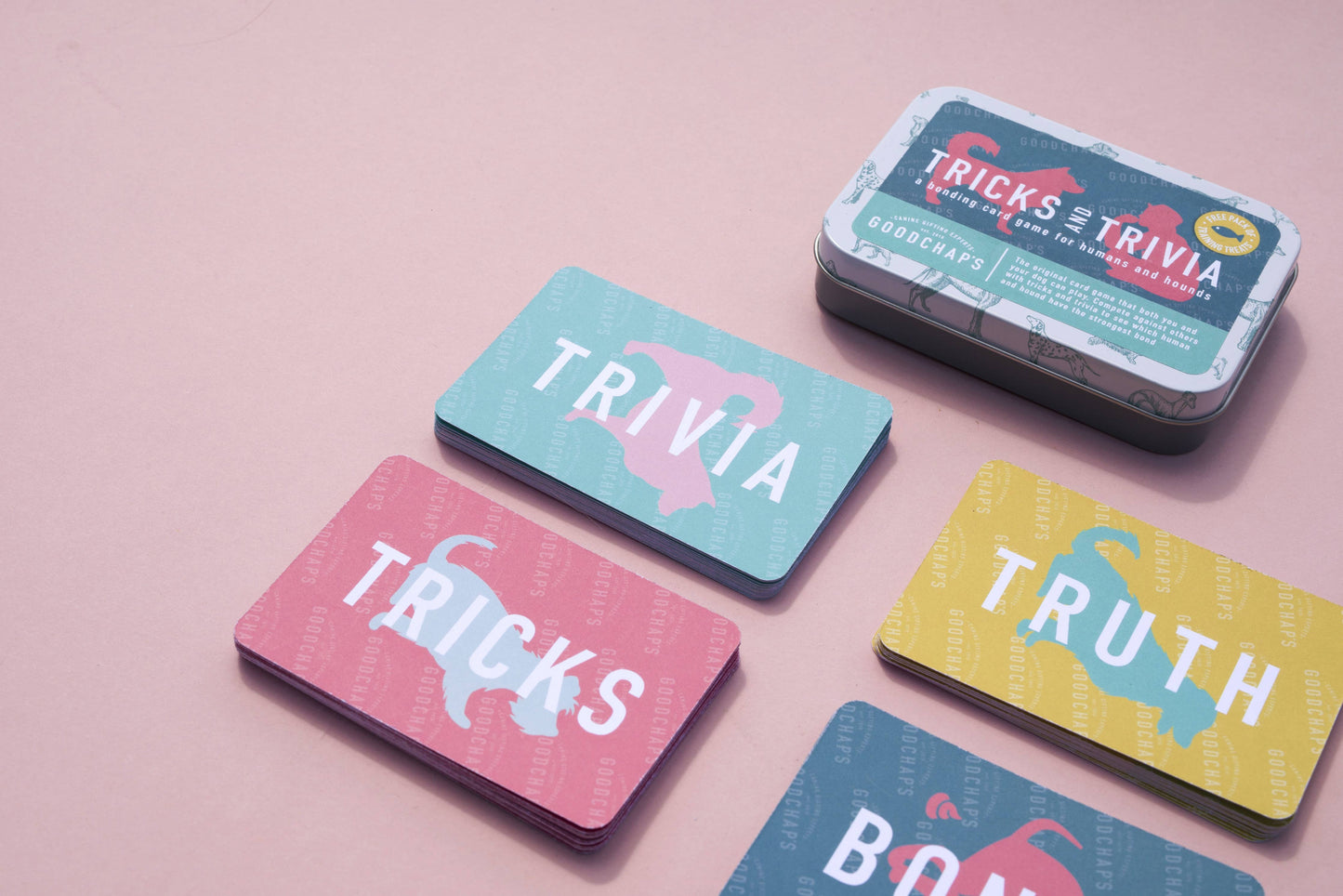 10 Tricks & Trivia Card Games in Display Unit | Dog Gifts