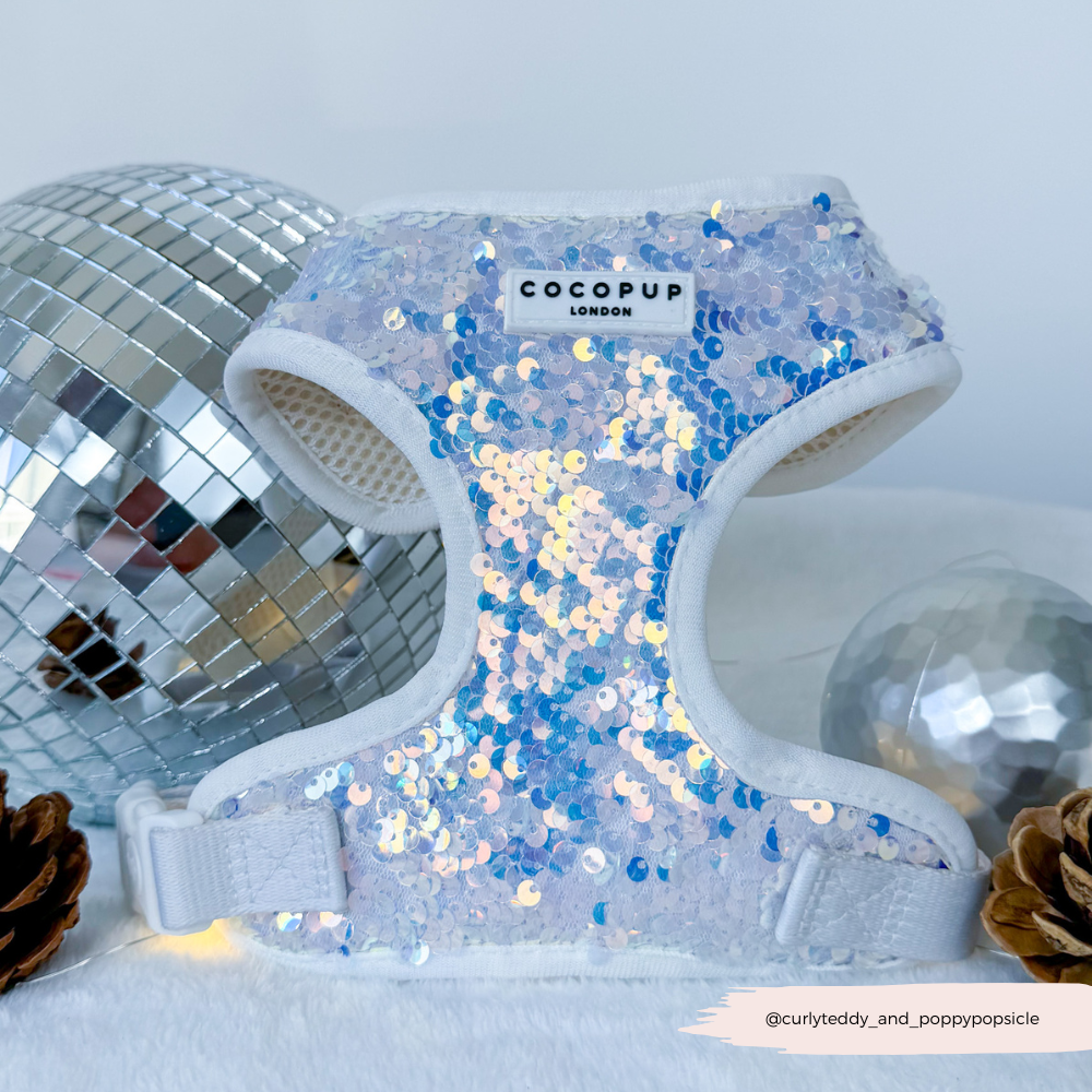 Cocopup London - LUXE Party Holographic Sequin HARNESS