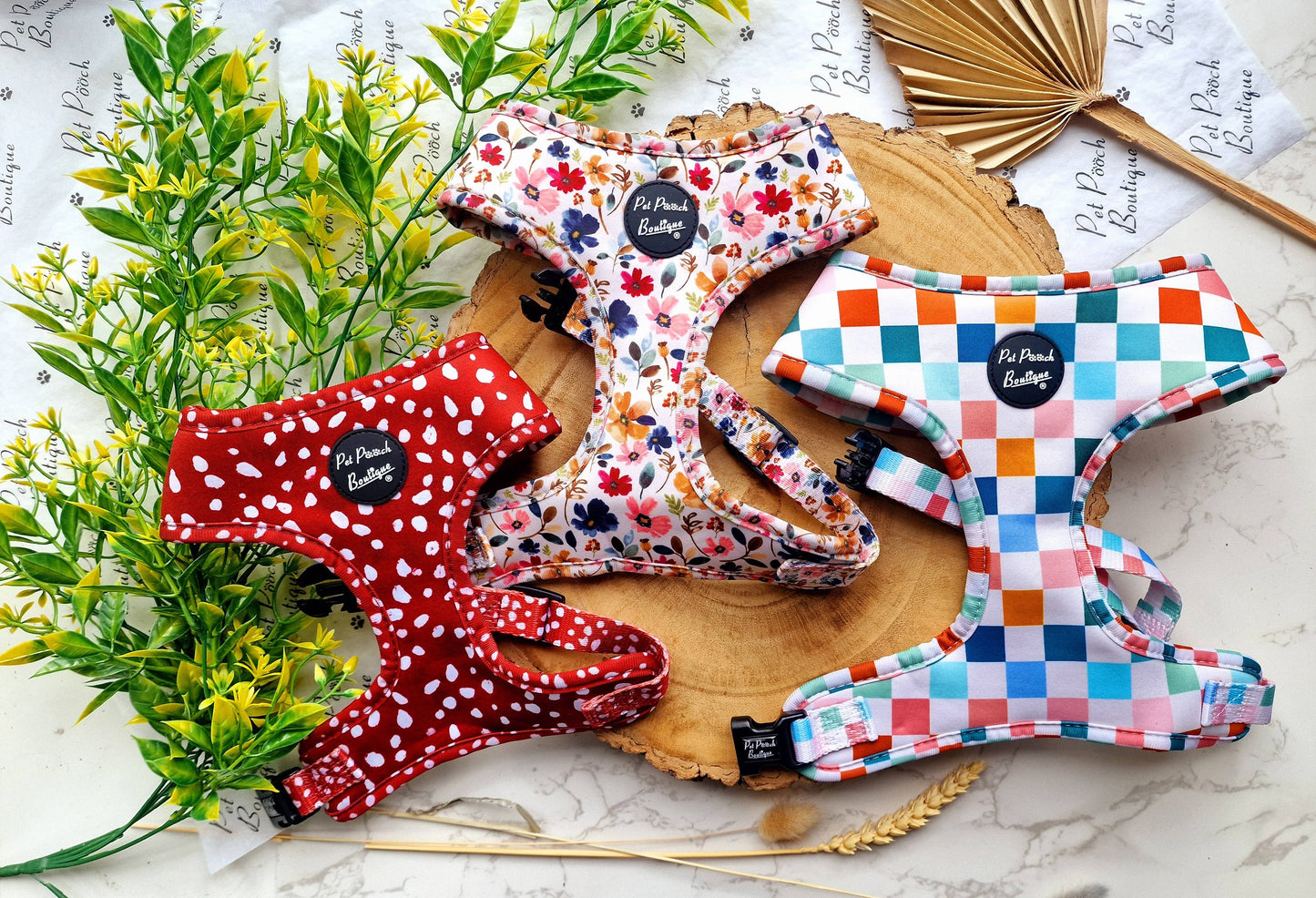 Pet Pooch Boutique - Poppy Toadstool Polkas Dog Collar