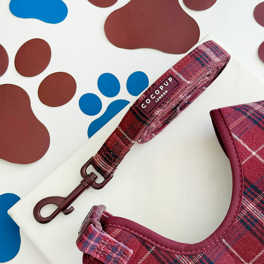 Cocopup London - Mulberry Plaid Lead