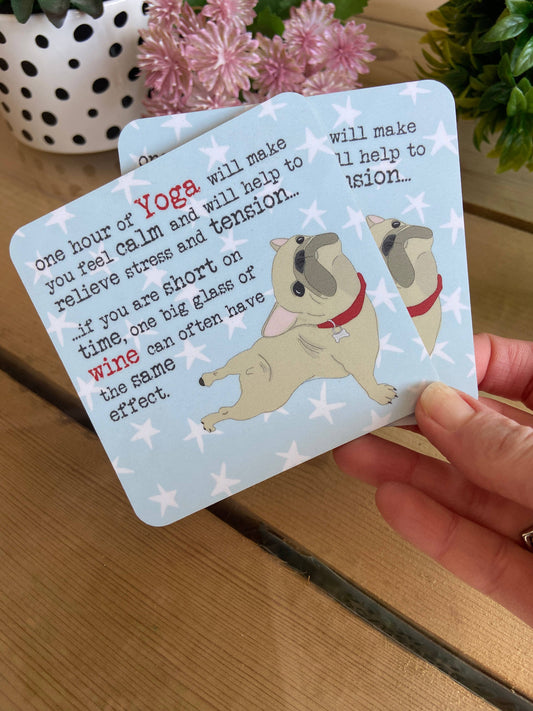 Dandelion Stationery - Coaster - Yoga And Wine